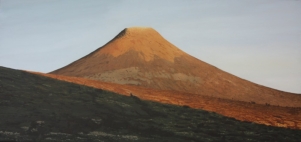 stadjan mountain near Idre, sweden , painting